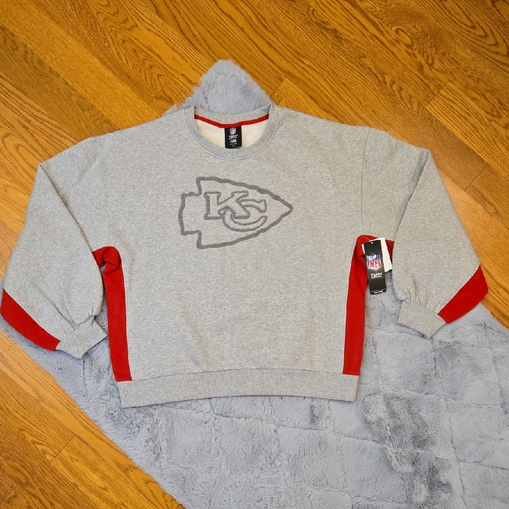 NFL Team KC Chiefs Sweatshirt, Womens XL, New With Tags